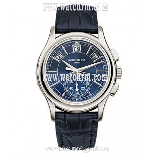 Patek Philippe Complications Blue Dial Perpetual Calendar Platinum Men's Watch 5905P-001