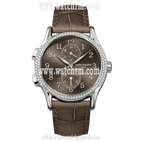 Patek Philippe Complications Chronograph Brown Dial Ladies Watch 7134G-001
