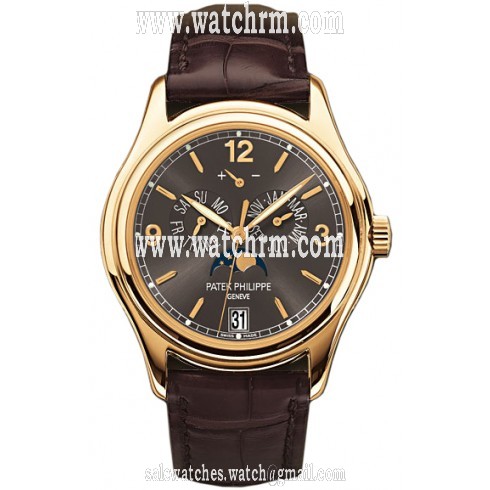 Patek Philippe Complications Grey Dial 18kt Yellow Gold Men's Watch 5146J-010