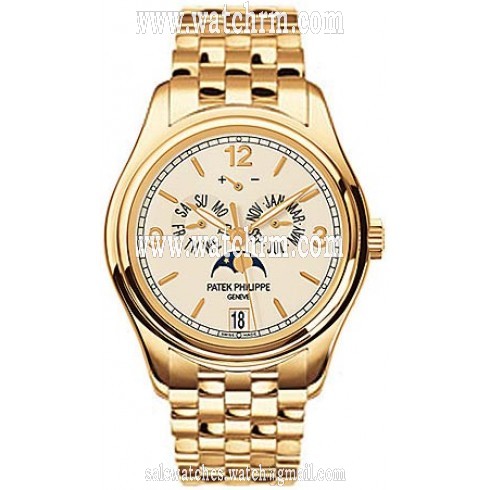 Patek Philippe Complications Mechanical Ivory Dial Men's Watch 5146/1J-001