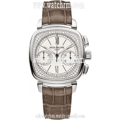 Patek Philippe Complications Mechanical Silver Dial Ladies Watch 7071G-001