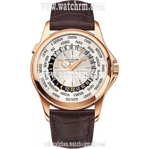 Patek Philippe Complications Mechanical Silver Dial Leather Men's Watch 5130R-018