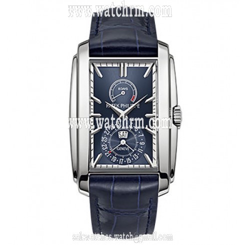 Patek Philippe Gondolo Matte Blue Dial 18K White Gold Men's Watch 5200G-001