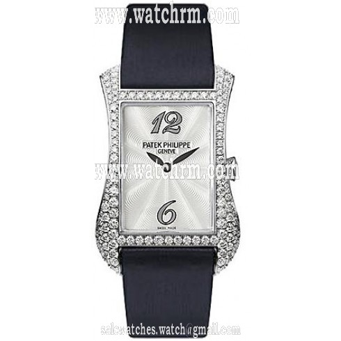 Patek Philippe Gondolo Serata 18kt White Gold Diamond Ladies Watch 4973G