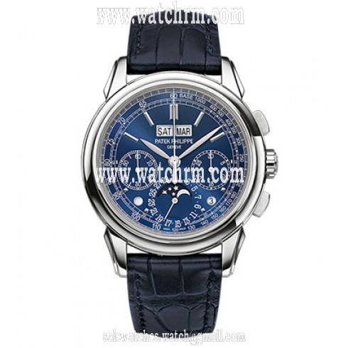 Patek Philippe Grand Complication Blue Dial Chronograph Men's Watch 5270G-019