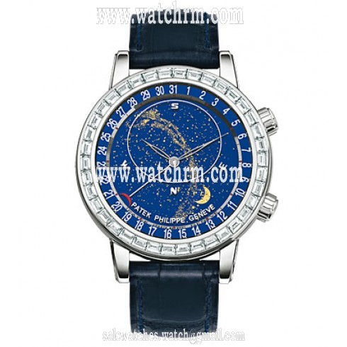 Patek Philippe Grand Complications Celestial 18K White Gold Diamond Men's Watch 6104G-001