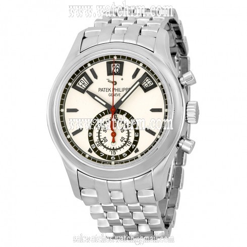 Patek Philippe Complications Silver Dial Chronograph Stainless Steel Men's Watch 5960-1A