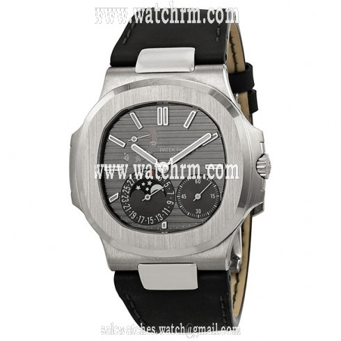 Patek Philippe Nautilus Automatic Moonphase Slate Grey Dial Men's Watch 5712G/001