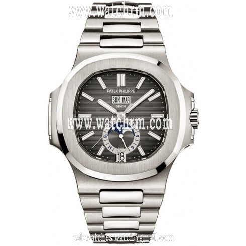 Patek Philippe Nautilus Mechanical Black Dial Steel Men's Watch 5726/1A-001