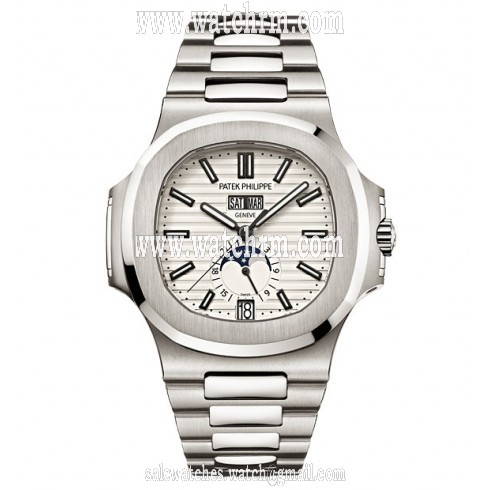 Patek Philippe Nautilus Silver Dial Stainless Steel Men's Mechanical Watch 5726-1A-010