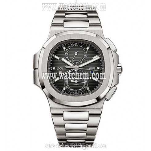 Patek Philippe Nautilus Travel Time Chronograph Stainless Steel Automatic Men's Watch 5990-1A-001