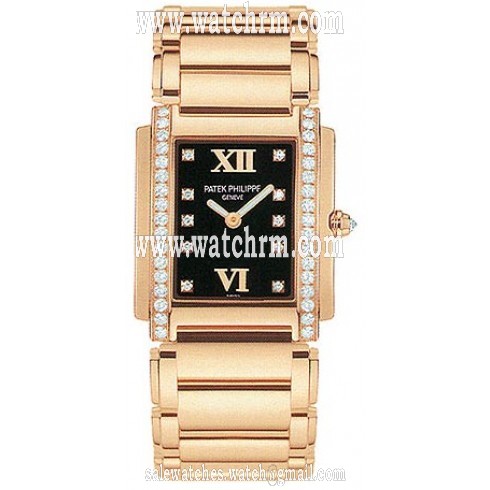 Patek Philippe Twenty~4 18kt Rose Gold Diamond Ladies Watch 4910-11R