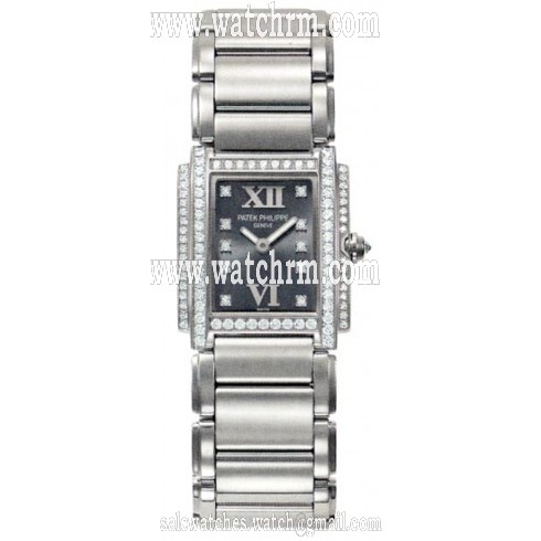 Patek Philippe Twenty-4 18kt White Gold Diamond Ladies Watch 4908-200G