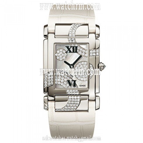 Patek Philippe Twenty~4 Mother of Pearl Dial Leather Ladies Watch 4914G-001
