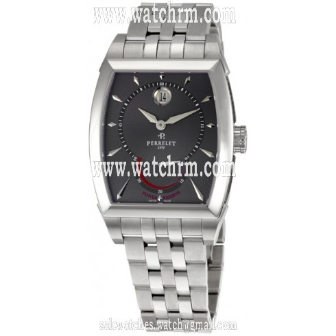 Perrelet Power Reserve Gray Dial Men's Watch A1017-B