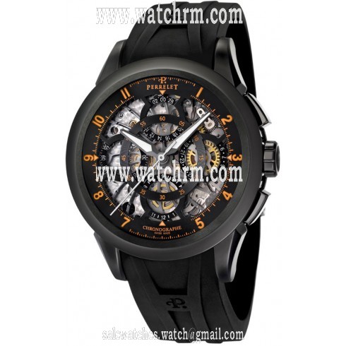 Perrelet Skeleton Chronograph Automatic Men's Watch A1057-3