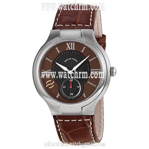 Philip Stein Brown Dial Brown Leather Men's Watch 42-BRN-ASDBR