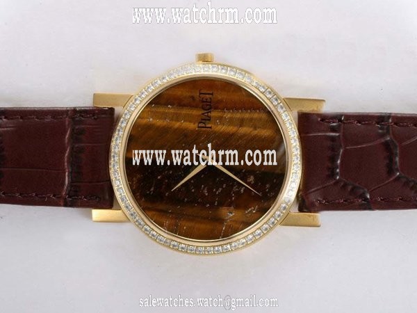 Piaget Altiplano 12252 Brown Dial Stainless Steel Case Round Watch