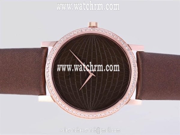 Piaget Altiplano 24289 Brown Crocodile Leather Strap Mens Watch