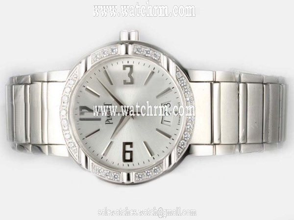 Piaget Altiplano 2824 White Dial 40mm Stainless Steel Case Watch