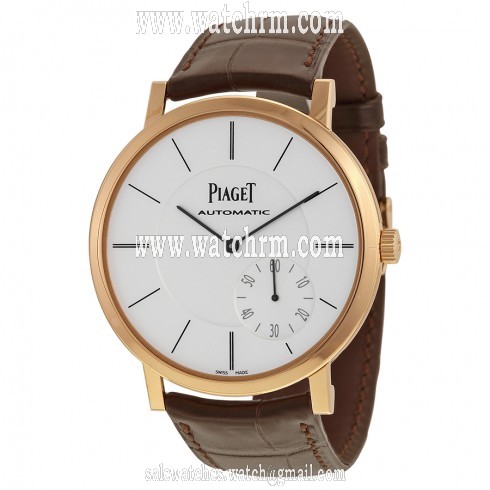 Piaget Altiplano Automatic Silver Dial Brown Leather Men's Watch G0A35131
