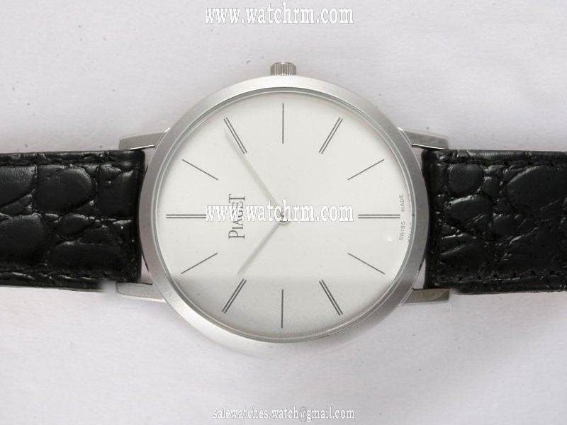 Piaget Altiplano G0A29112 Black Cow Leather Strap 36mm Mens Watch