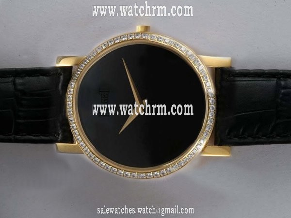 Piaget Altiplano G0A31135 Black Ostrich Leather Strap 38mm Mens Watch