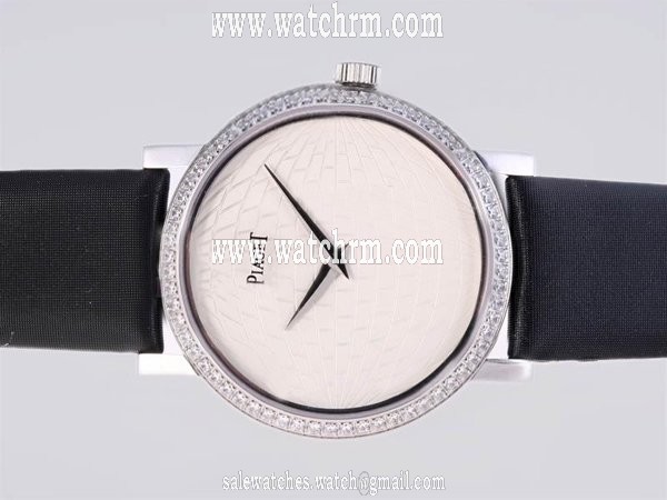 Piaget Altiplano GOA35118 Black Cow Leather Strap Round Mens Watch