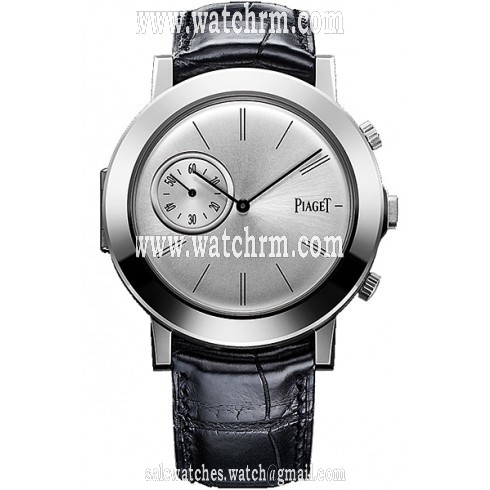 Piaget Altiplano Mechanical Silver Dial Black Leather Men's Watch G0A35152