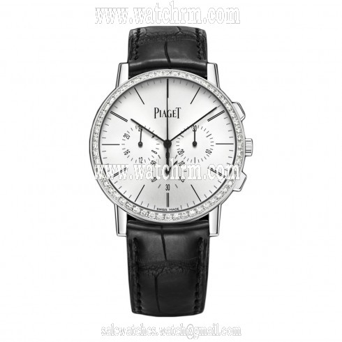 Piaget Altiplano Silver Dial 18K White Gold Diamond Men's Watch GOA40031