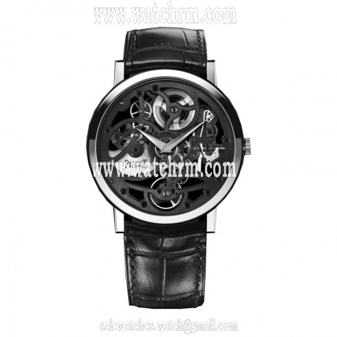 Piaget Altiplano Skeleton Dial Sapphire Crystal Case Back Automatic Men's Watch G0A40033