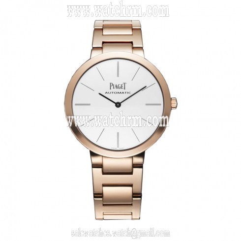Piaget Altiplano White Dial 18K Rose Gold Automatic Ladies Watch G0A40105