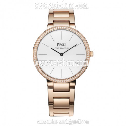 Piaget Altiplano White Dial 18K Rose Gold Automatic Ladies Watch G0A40108
