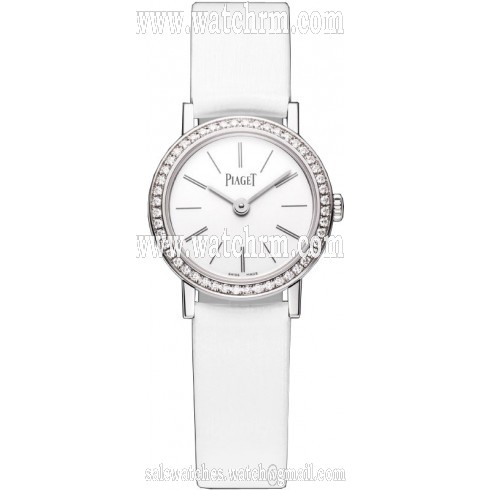 Piaget Altiplano White Dial White Satin Ladies Watch G0A36532