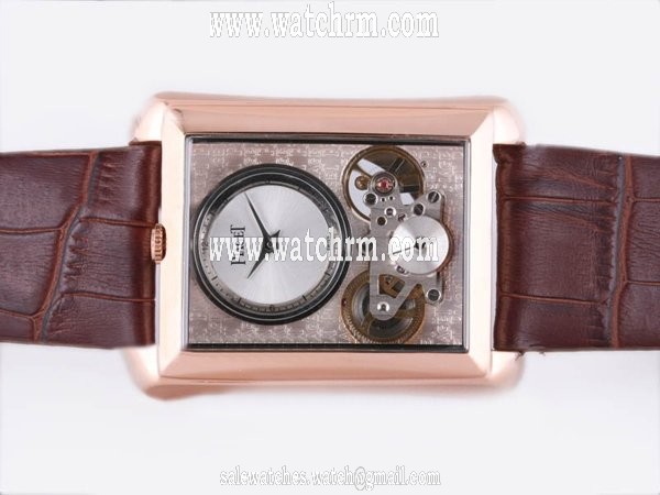 Piaget Black Tie Piaget Emperador Tourbillon Skeleton G0A30024 Rectangle Mens Automatic Watch