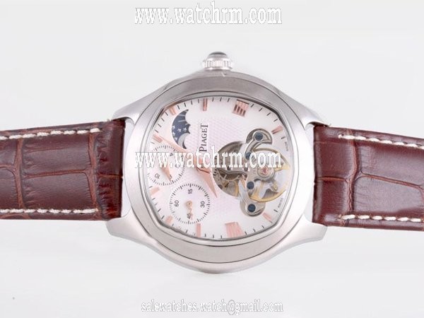 Piaget Emperador Coussin Tourbillon 22808 Mens Stainless Steel Case Watch
