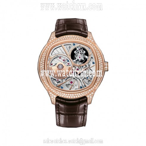 Piaget Emperador Skeleton Dial 18K Rose Gold Automatic Men's Watch G0A38058