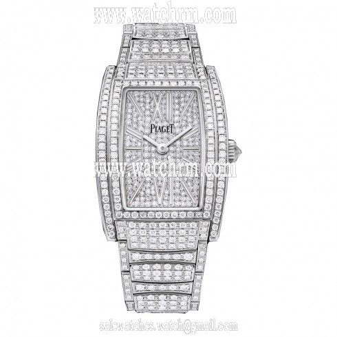 Piaget Limelight 18K White Gold Diamond Ladies Watch GOA39095