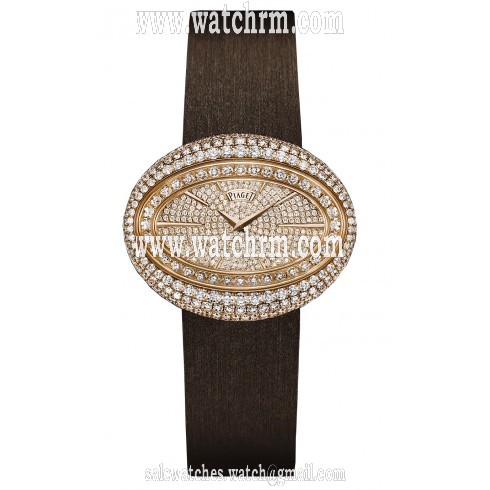 Piaget Limelight Magic Hour Diamond-Set Dial Brown Satin Ladies Watch G0A37196