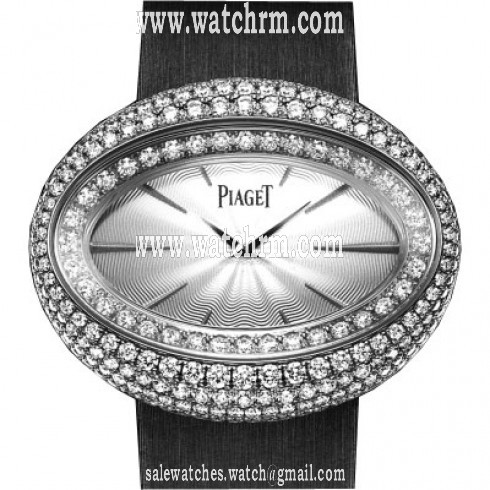 Piaget Limelight Magic Hour Silver Dial 18K White Gold Diamond Ladies Watch GOA35099