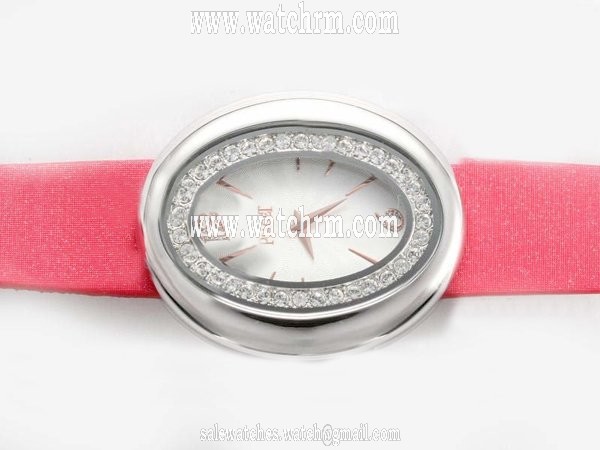 Piaget Limelight Oval-shaped G0A31059 Red Ostrich Leather Strap Oval Womens Watch