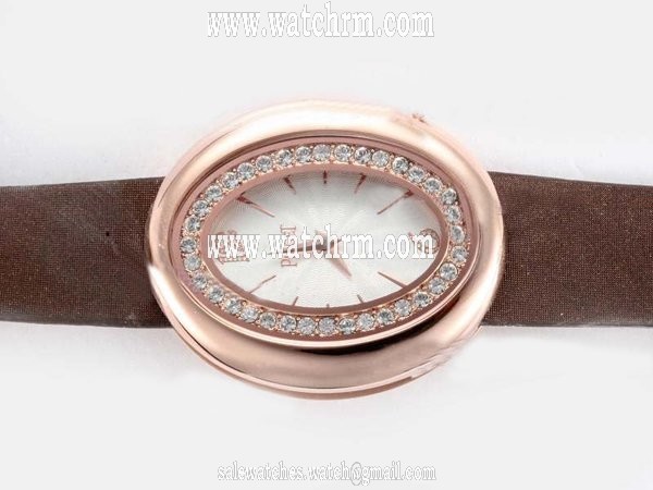Piaget Limelight Oval-shaped G0A31059 Round White Dial Stainless Steel Case Watch