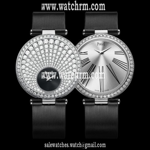 Piaget Limelight Twice Reversible 18Kt White Gold Diamond Ladies Watch GOA36237