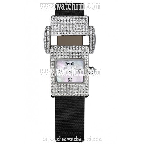 Piaget Miss Protocole 18k White Gold & Diamond Watch GOA25022