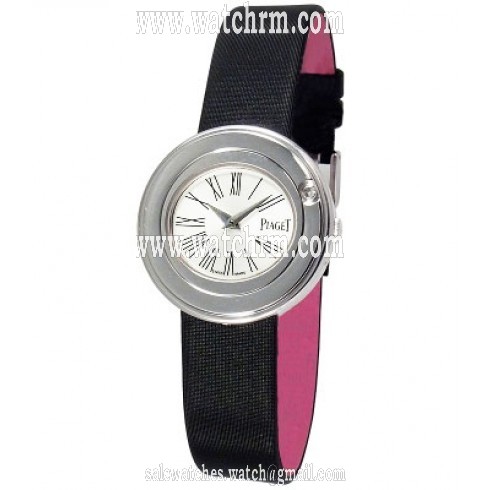 Piaget Possession Silver Dial 18kt White Gold Diamond Ladies Watch GOA35083