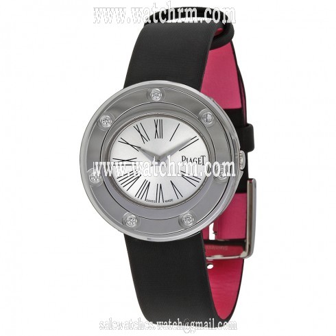 Piaget Possession Silver Dial Black Stain Ladies Watch G0A35085