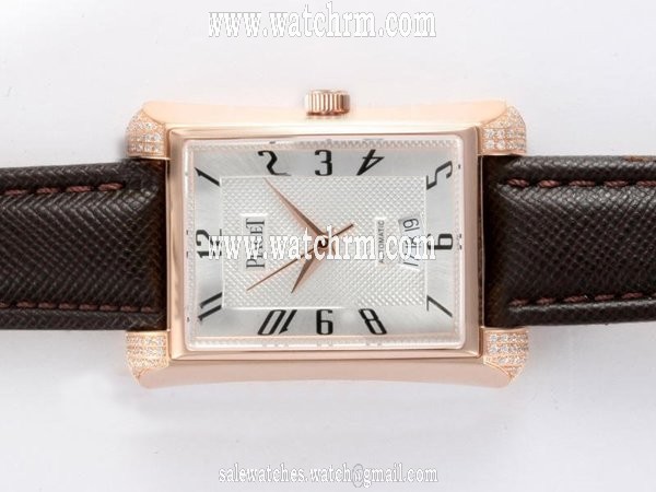 Piaget Upstream Upstream 2824 Stainless Steel with Rose Gold Bezel White Dial Automatic Watch