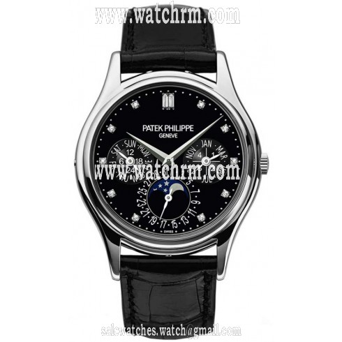 Patek Philippe Grand Complications Black Diamond Dial Automatic Men's Watch 5140P-013