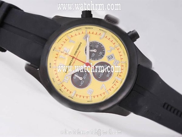 Porsche Design Indicator 25165 Mens Black Rubber Strap Watch