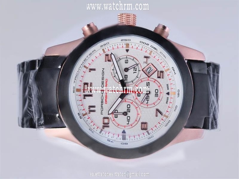 Porsche Design Orshsorro 16758 Stainless Steel Case 44mm White Dial Watch